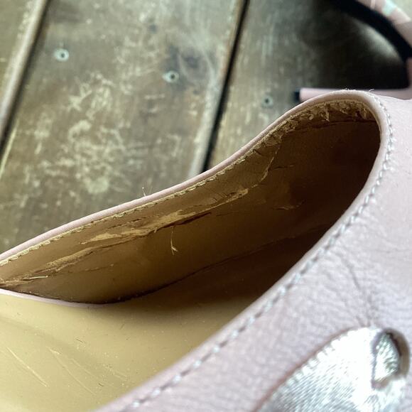 Y2K Wild Pair Pointy Toe Pink Bow Ballerina Core High Heels Size 7 - Picture 9 of 10